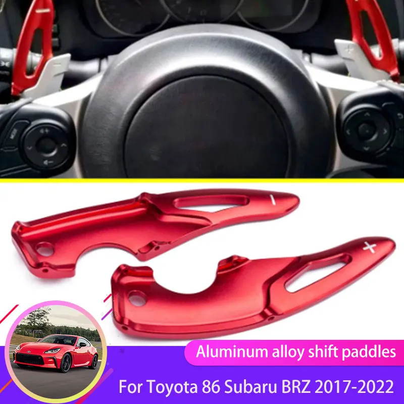 

2 Pcs Car Steering Wheel for Toyota 86 GT86 Subaru BRZ Scion FR-S 2017~2022 Aluminium Gear Shift Shifter Extension Accessories
