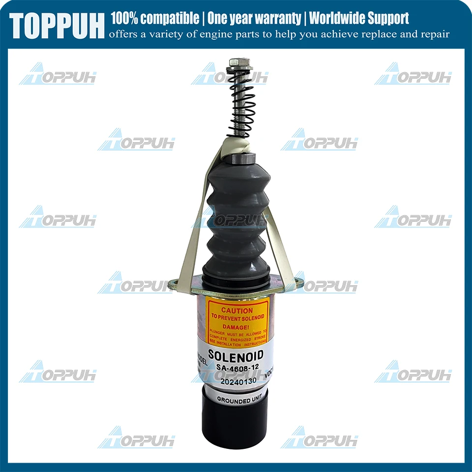 Фото SA-4608-12 12 В 1753-12A6G1B2S5 Стоп-соленоид для Woodward 2 клеммы №4