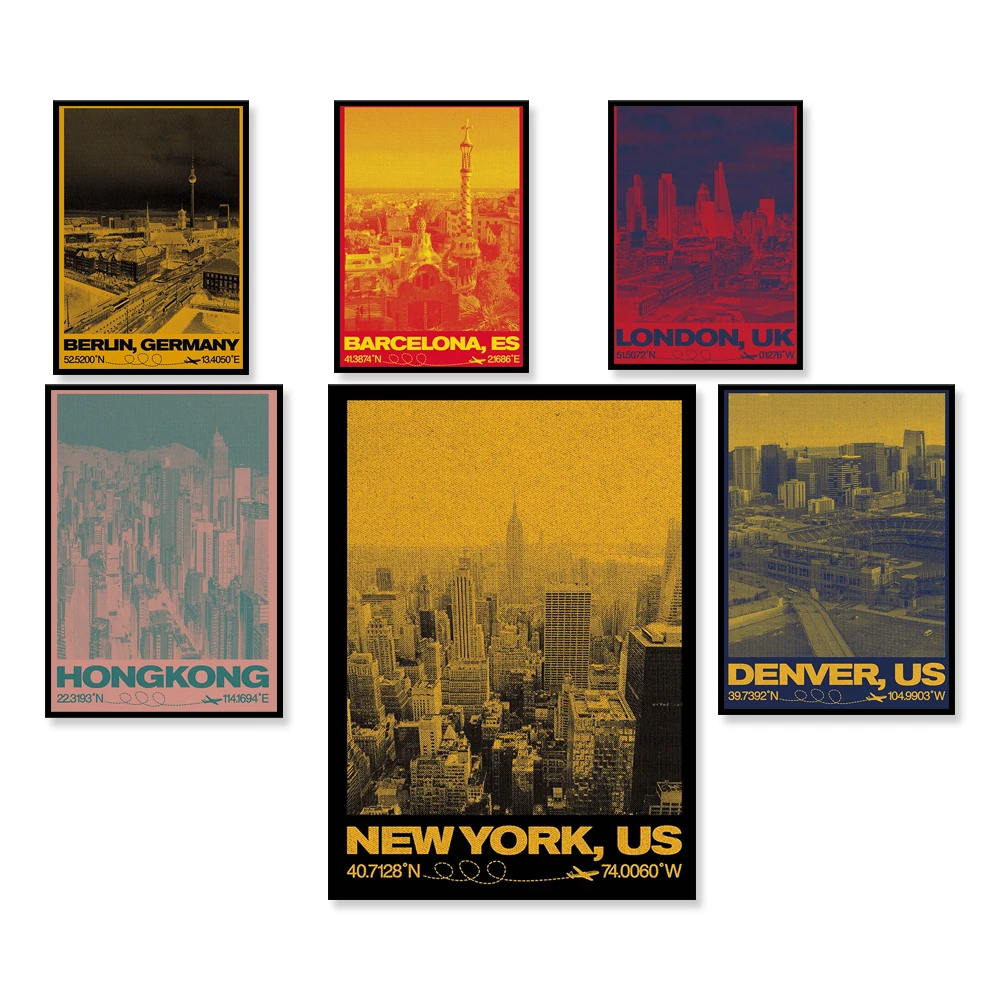 Skylines Лондон Лос-Анджелес Таиланд Мадрид Испания Берлин Германия Нью-Йорк Рим