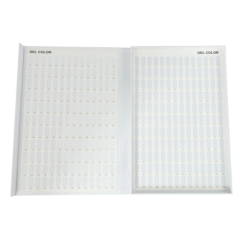 

308 Color Nail Art Tips Display Book Chart Display Board Nail Polish Board Nail Art Tips Polish Uv Gel For Salon Nail Art Access