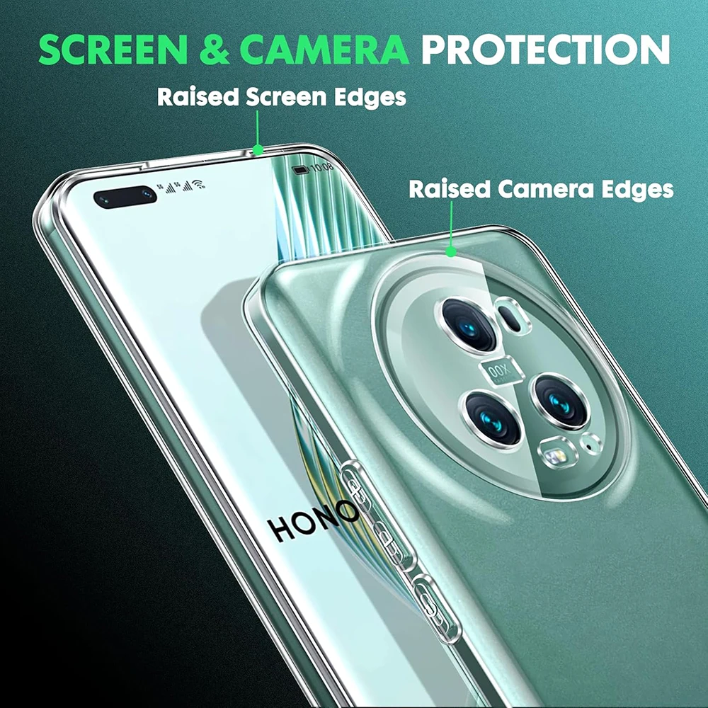 Силиконовый прозрачный мягкий чехол для Huawei Honor Magic 6 5 4 3 Magic6 Magic5 Magic4 Pro Lite Ultimate