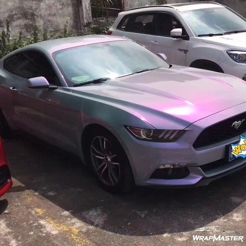 

Free Shipping 1.52x18m Magic Twin Color Candy Grey Purple Car Wrap Colors Car Wrap Sticker