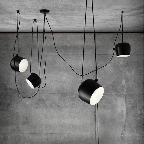 

Латунная черная Подвесная лампа, светодиодный светильник с стеклянными шариками для жилых помещений, промышленные стеклянные люстры, Потолочная люстра, освещение