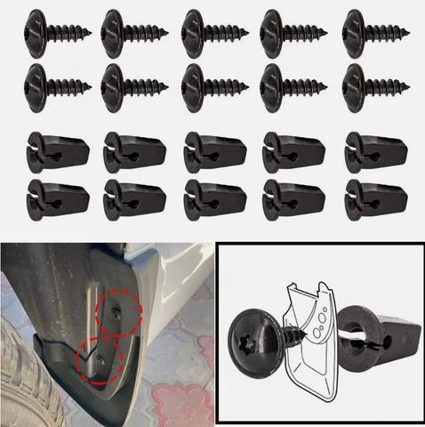 10 пар монтажных болтов накладки крыла для VW, крепежные винты Torx для Mazda 2 3 6 BK GH CX5 CX3 CX30 CX-5 323 626 спойлеры MX5 CX7