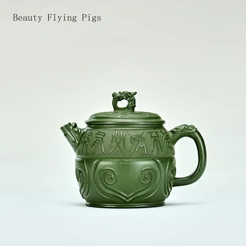 Классическое творчество x см чайник из чистой фиолетовой глины ручной работы