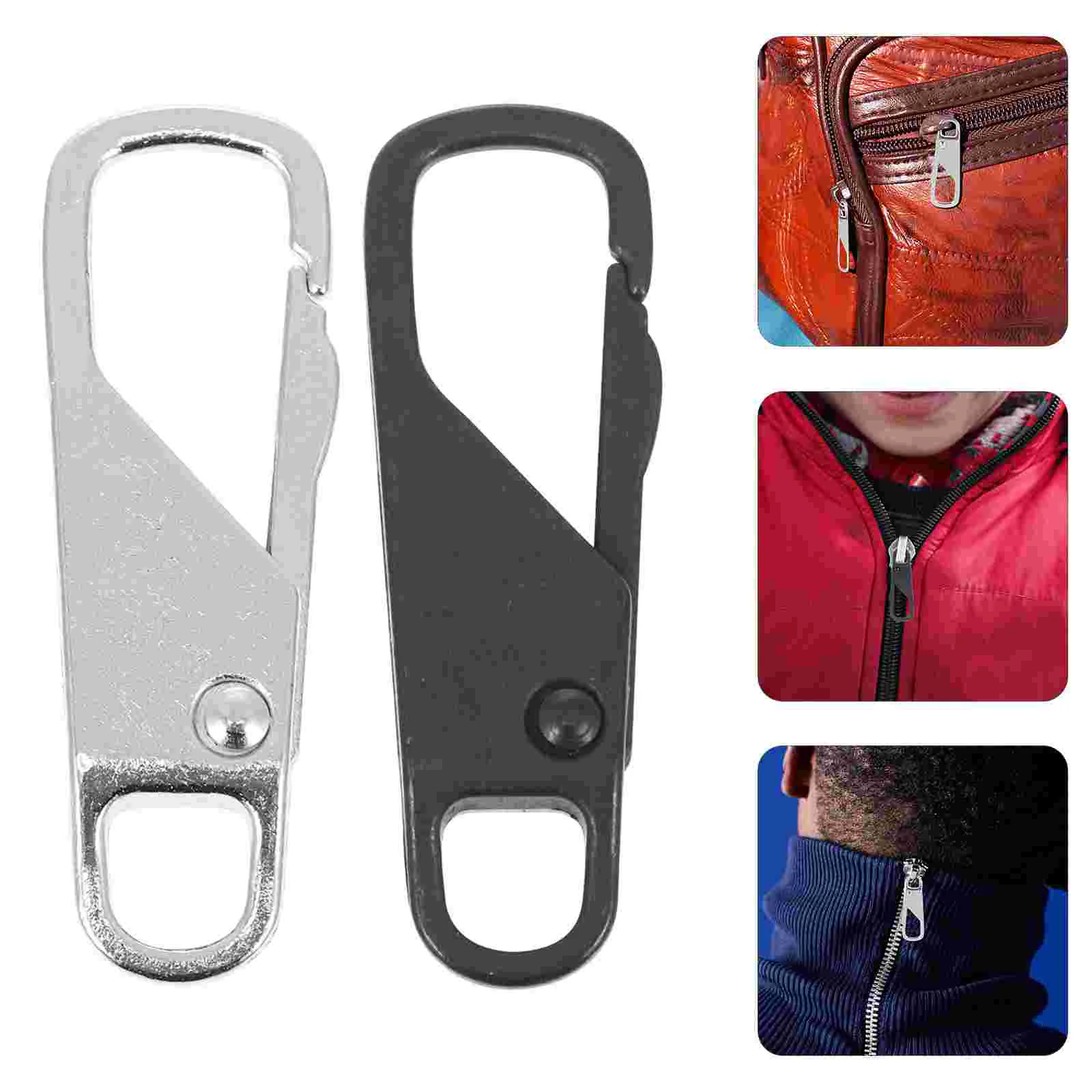 

Zipper Replacement Repair Metalpullers Parts Charms Fixer Zip Handle Handles Jacketextendersluggage Slider Tags Tabs Kitstopper