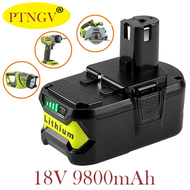 

Hoge Capaciteit 18V 9800Mah Li-Ion Voor Ryobi Hot P108 RB18L40 Oplaadbare Batterij Power Tool Batterij Ryobi Een