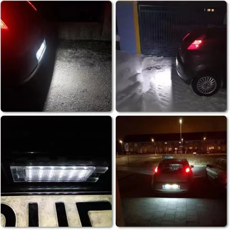 2 шт. светодиодный светильник номерного знака для Fiat Bravo 2007-2014 Grande Punto Evo 2009-2012 500L Doblo
