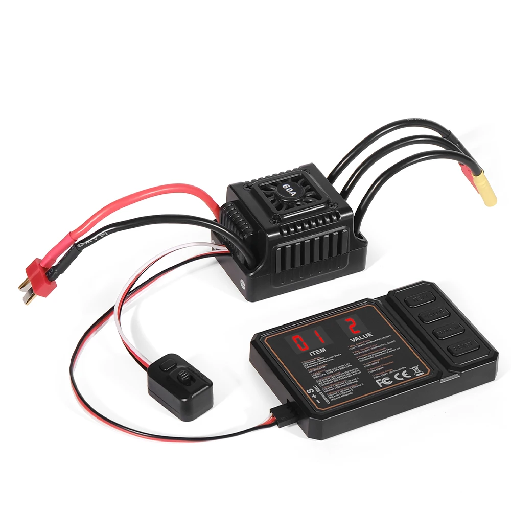 60A T/XT60 Бесщеточный ESC Электрический регулятор скорости BEC 2-3S