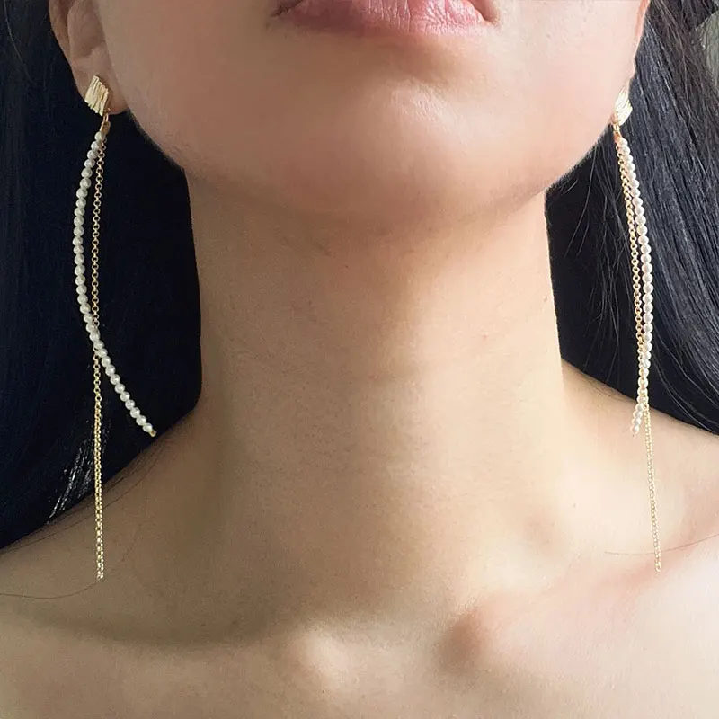 

Elegant Temperament Glass bead Earrings Earline