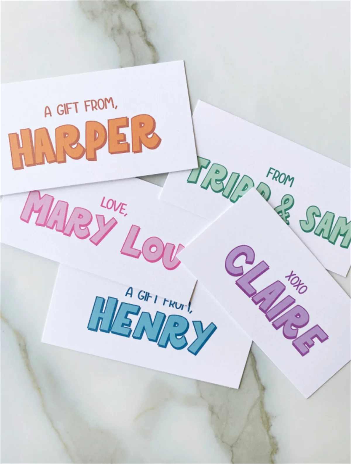 Персонализированные подарочные бирки 50 шт. в виде пузырьков и теней для подарков