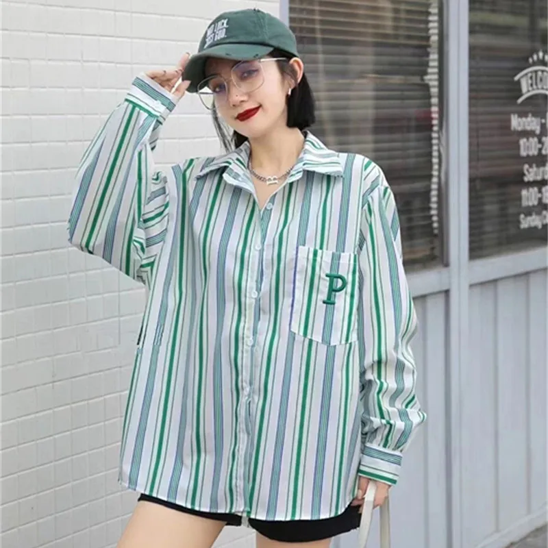 Блузка женская хлопковая оверсайз с длинным рукавом желтая синяя весна 2021 |