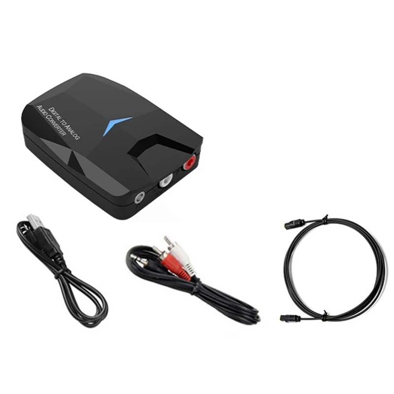

2 In 1 Digital To Analog Adapter DC 5V TV Bluetooth 5.0 Optical Audio Adaptor 3.5Mm RCA Output Headphone Speaker