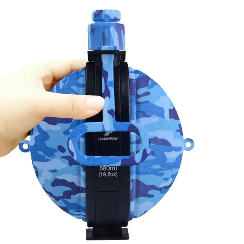 

Collapsible Militarys Water Bottle Camouflage Silicone Water Canteen Outdoors Bottles With Carabiner Handle And Compass Bottle