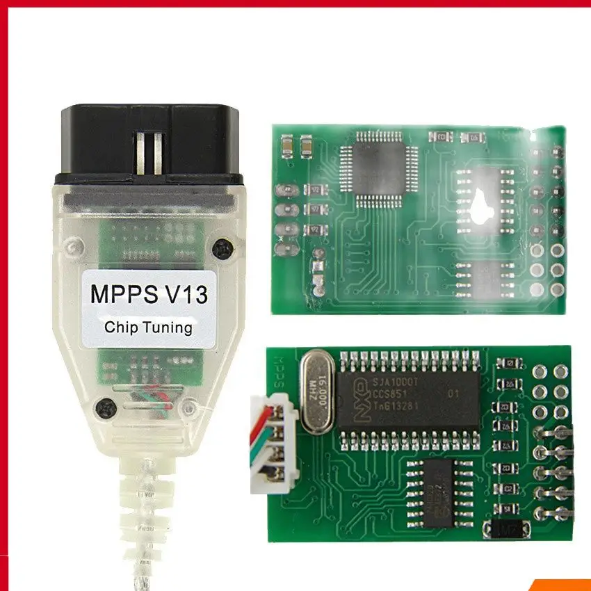 Фото Программатор ECU MPPS V13.02 Кабель OBD2 SMPS MPPS V13 Инструмент для настройки чипа ECU USB-диагностический интерфейс ECU Flasher Remapper №1