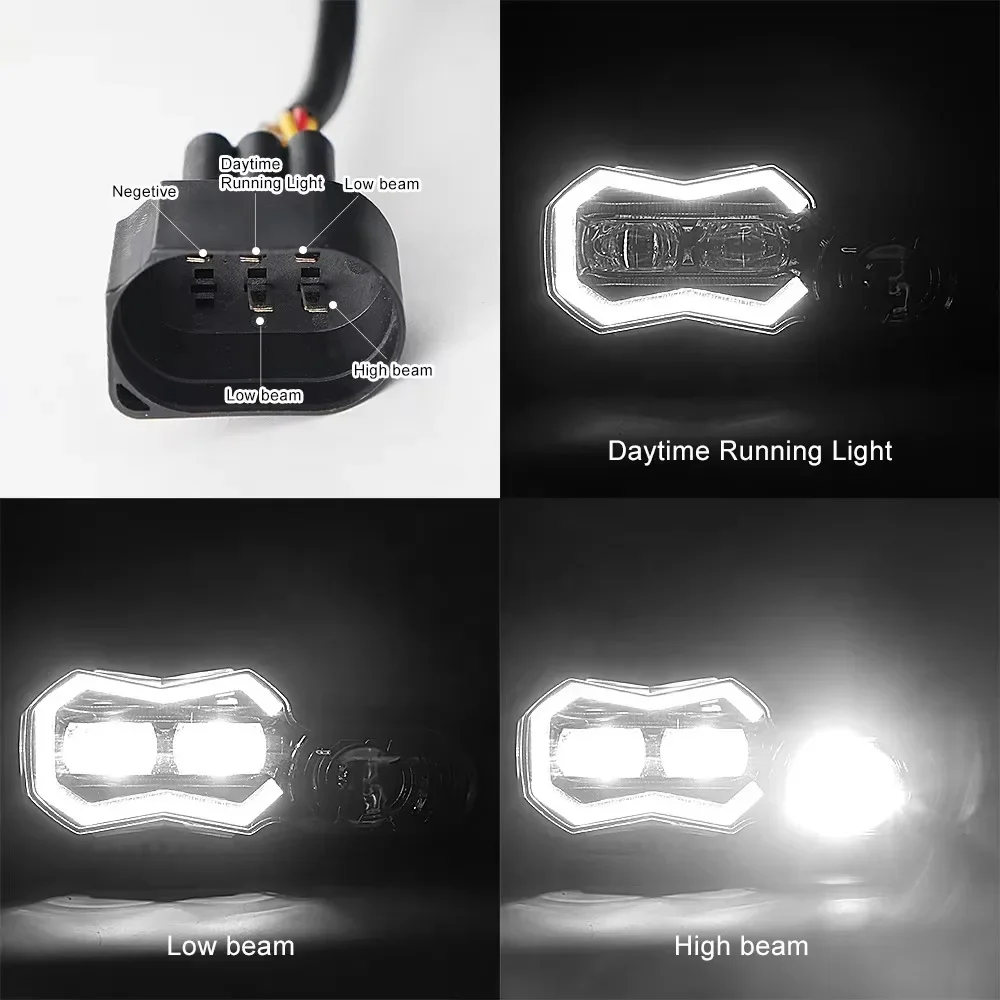 Светодиодный мотоциклетный фонарь E-Mark для F700 F800 GS Plug and Play аксессуары проектор