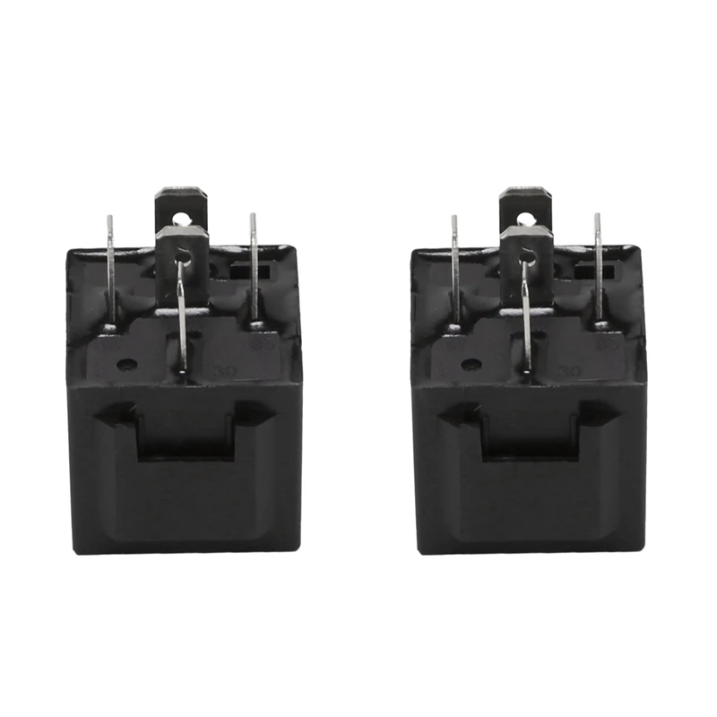 

2X 40A DC 12V 5 Pins SPDT Truck Auto Car Alarm Audio Relay JD1914 Black