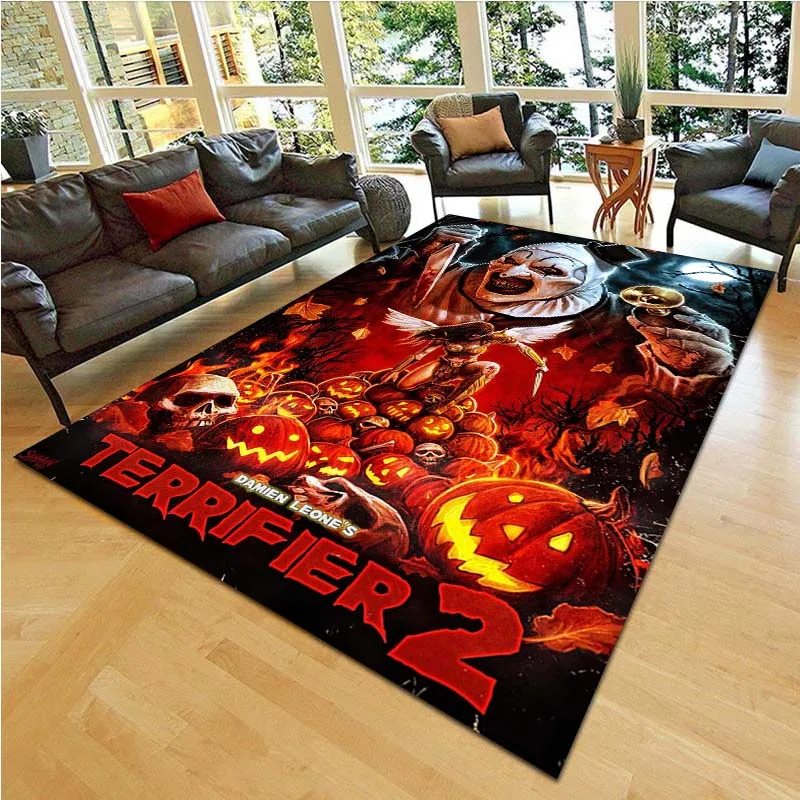 

Ковры для гостиной с принтом из ужасов, детские Нескользящие напольные коврики для спальни, украшение для спальни, подарок на день рождения