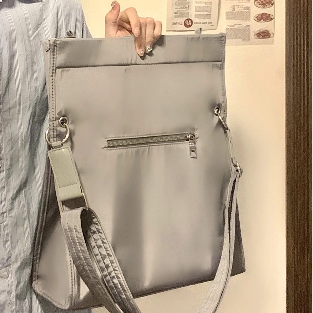 

Women Shoulder Backpack Multifunctional Nylon Ladies Tote Bag Large Capacity Portable Fashion Lightweight Messenger Bag