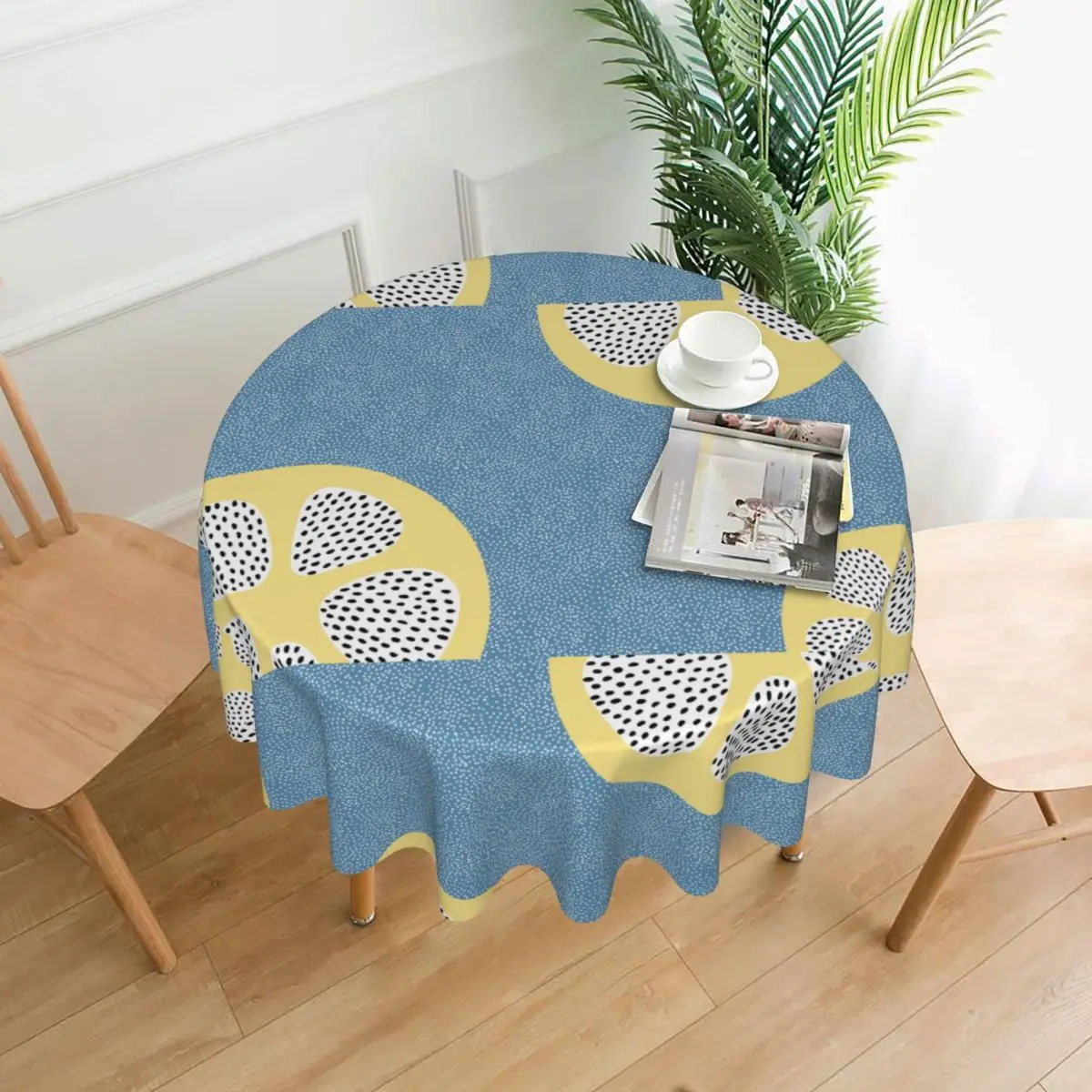 

Lemon Decorative Tablecloth Thick Round Party Dining Table Cover Tea Table Cloth