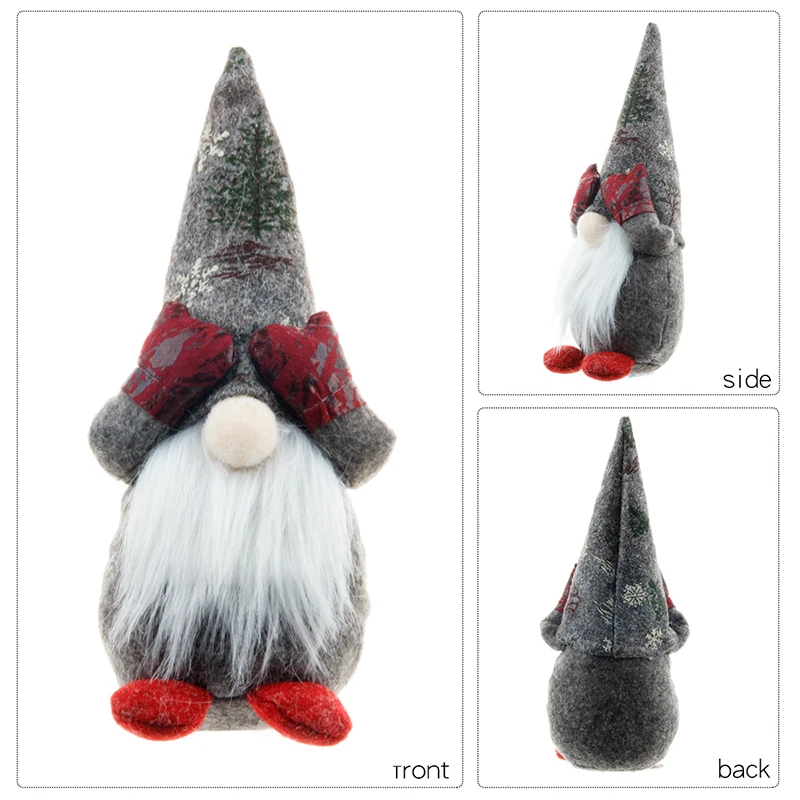 Рождественские гномы с глазами покрытые ручной работы плюшевые шведские