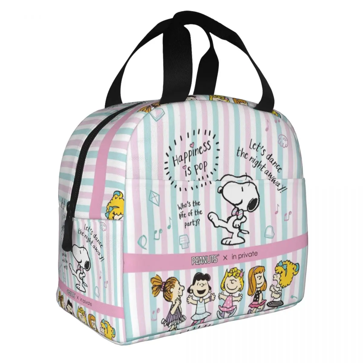 Изолированные сумки для обеда с милым рисунком Снупи сумка-холодильник