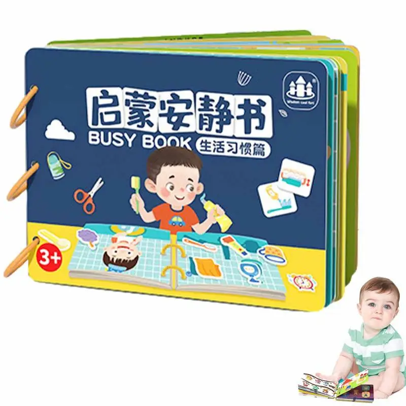 

Учебник для дошкольного обучения, доска Монтессори, книга для дошкольных игрушек, обучающие и обучающие игрушки, игрушки Монтессори для 3