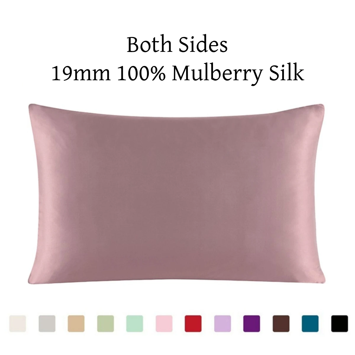 

Шелковая наволочка на молнии, 1 шт., 19 мм, 100% натуральная шелковица, удобные однотонные шелковые наволочки для здоровья, разноцветные ls1705-01