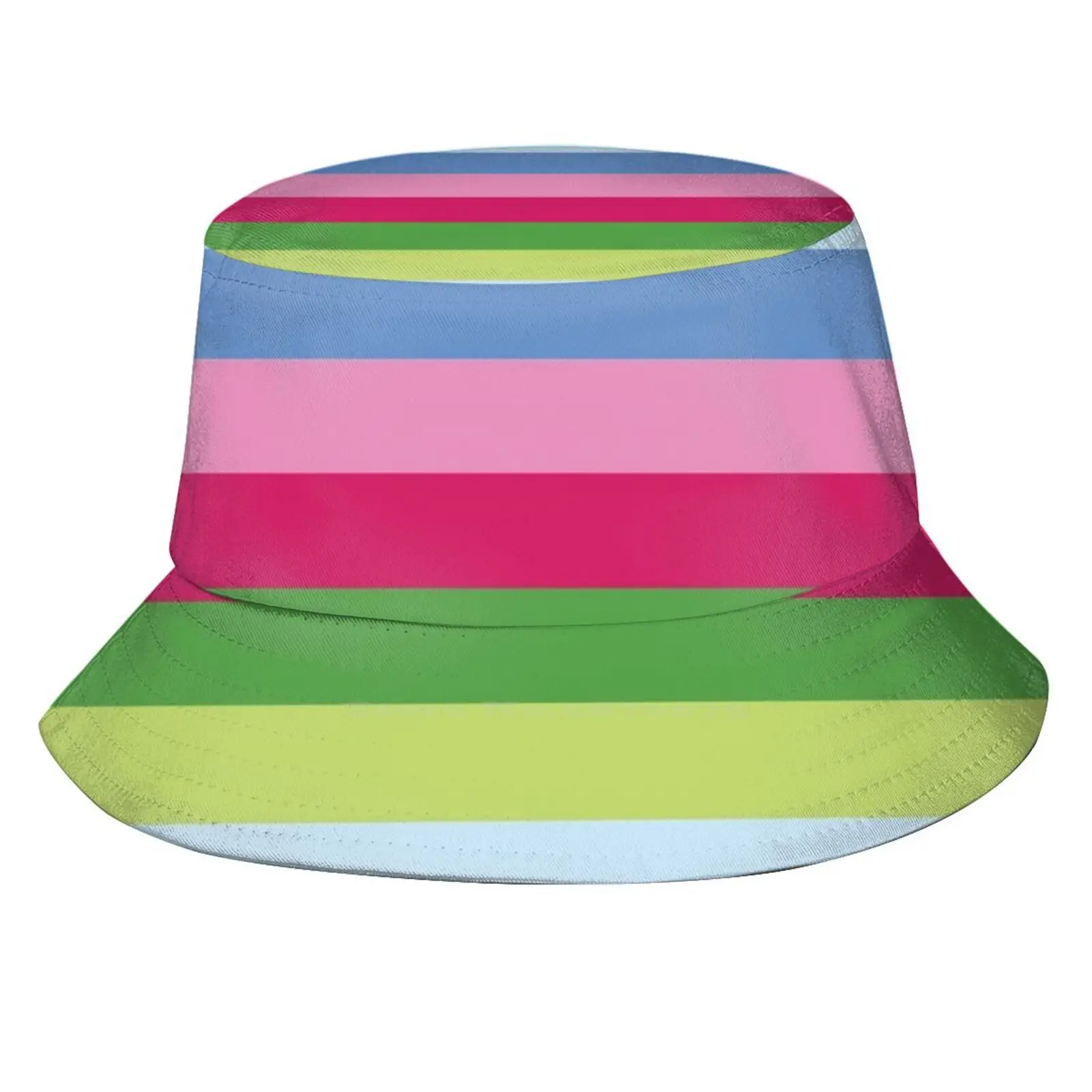 

Яркие шапки в полоску, уличная шляпа, Солнцезащитная шляпа, зеленая женская шляпа в стиле преппи