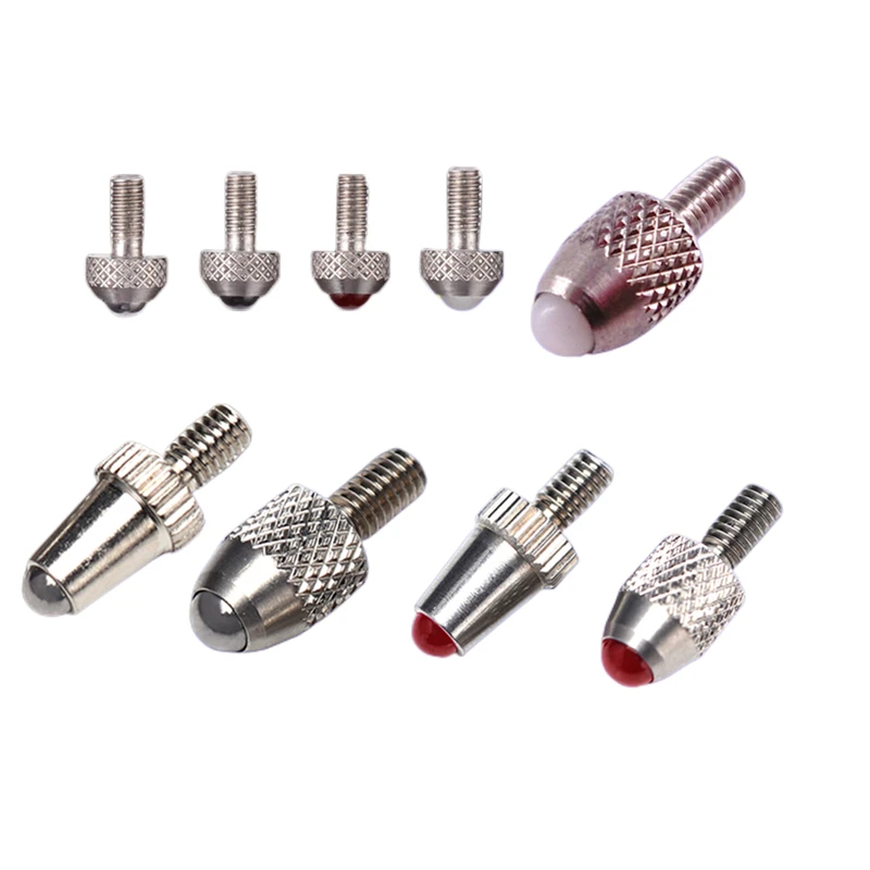 

Ruby Micrometer Head Steel Dial Gauge Dial Indicator Contact 5pcs Point Stylus Tungsten Accessories