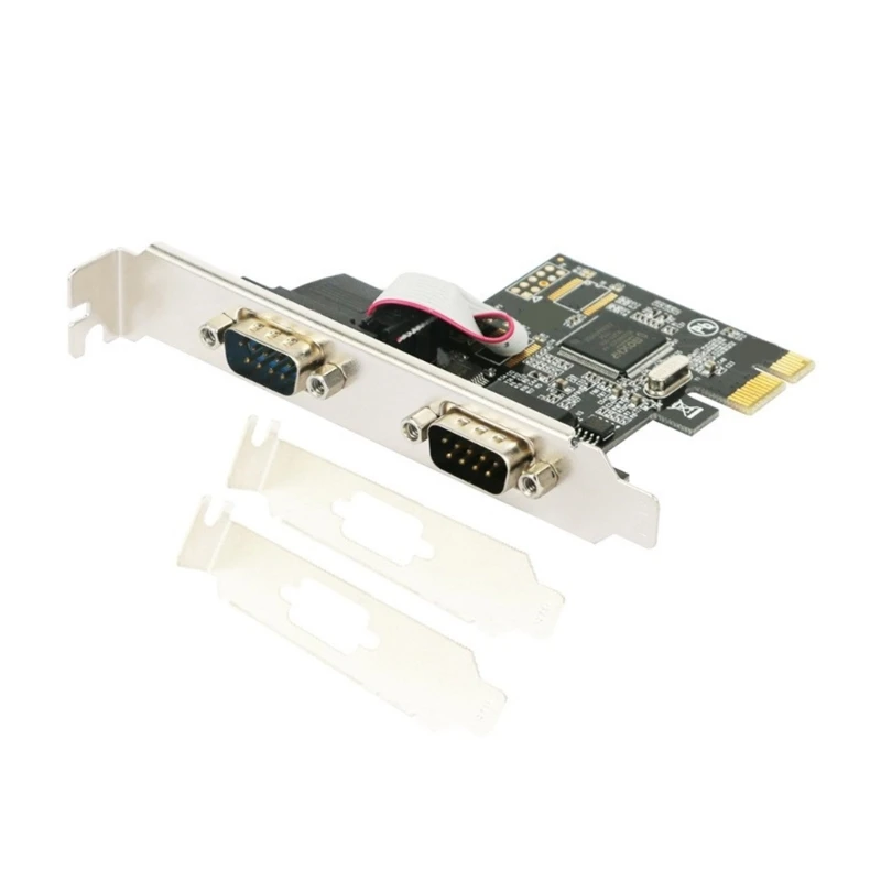 2-портовая плата PCIE RS232 с последовательным портом X16 Карта 115200 бит/с