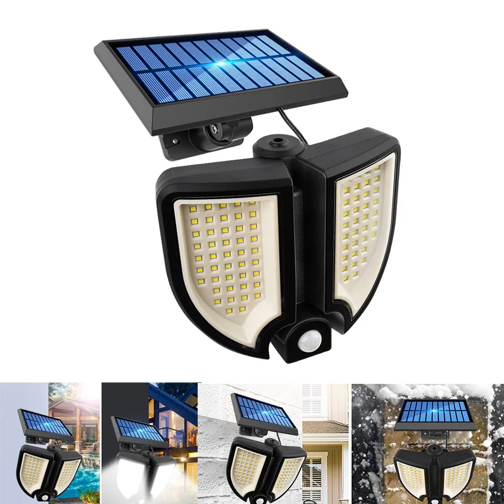 

1pc 90LED Solar Light Outdoor Solar Powered Sunlight For Garden Security Night Wall Split Solar Lamp Waterproof Courtyard Lamp