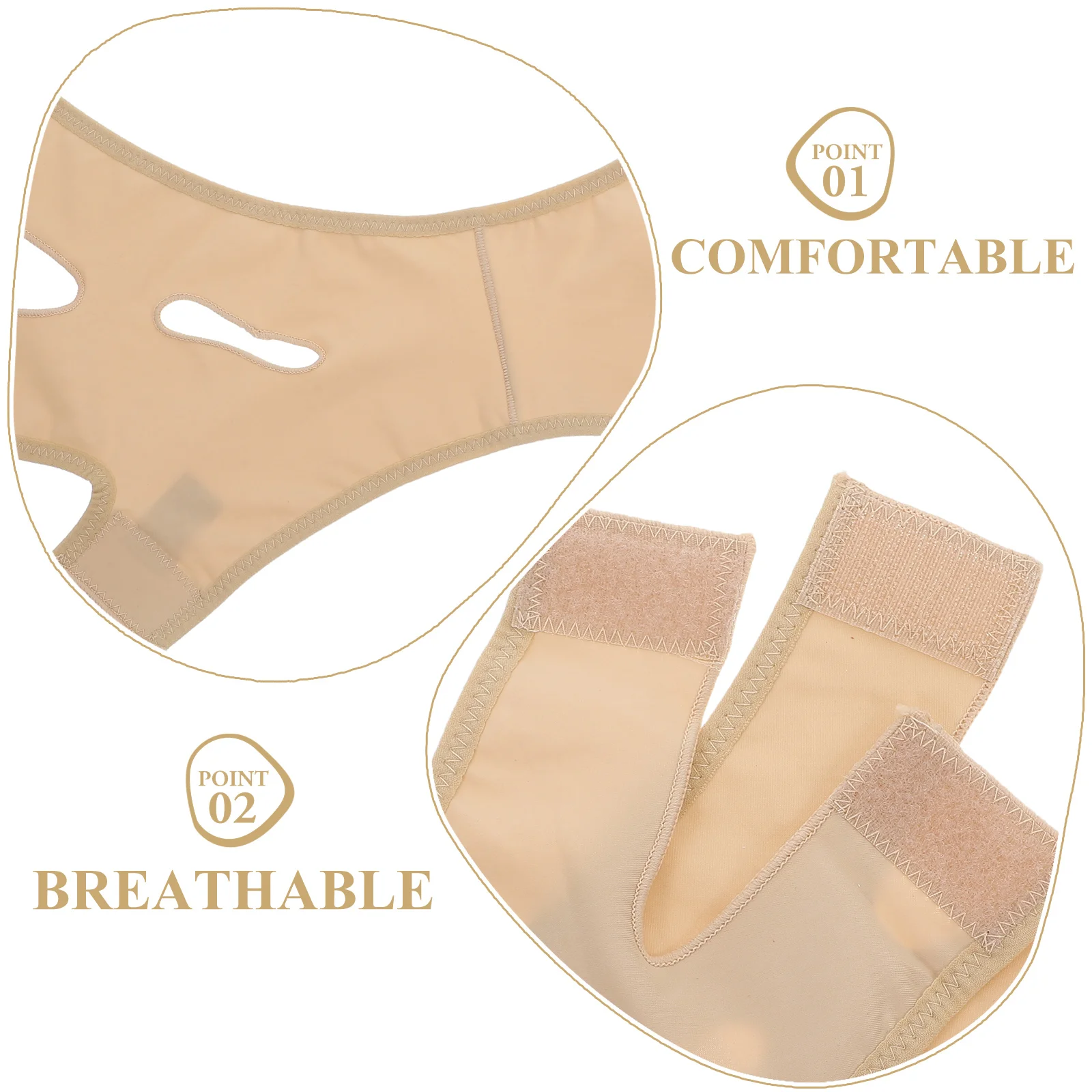 Маска для похудения лица Кожа Компактный V-образный формирователь Лента подтяжки