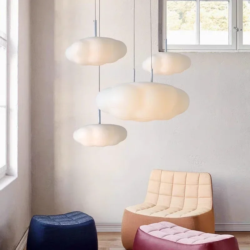 Современный светодиодный потолочный подвесной светильник с облаком для спальни