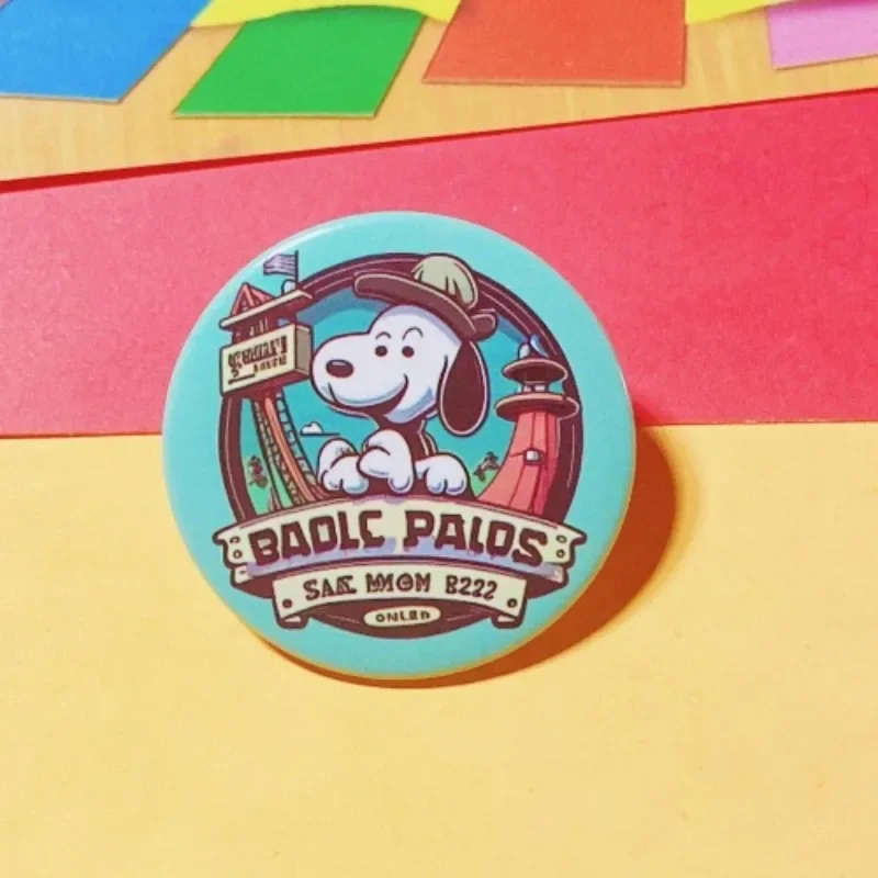 Броши Snoopy в стиле аниме милая мультяшная пластиковая булавка для девочек и