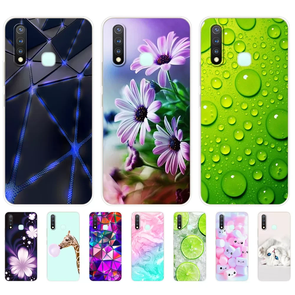 

Cover For Vivo Y19 Y 19 VivoY19 Case For Vivo Y19 Case 6.53'' Soft TPU Silicon Phone Back Protective Bumper Shell Bag C