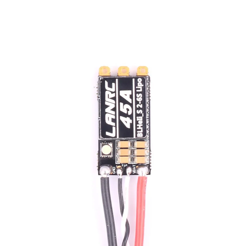 Фото LANNRC BLHeli_S 35A/45A Бесщеточный ESC Встроенный программируемый светодиод RGB D-Shot 150/300/600 ONESHOT125 2-6S для гоночного дрона на радиоуправлении №5