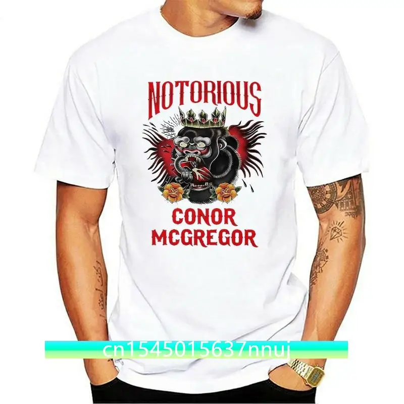 

Fight Tee Notorious Conor McGregor Tattoo Black T-Shirt for Men Graphic T-shirt