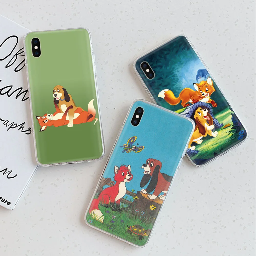 

The Fox and the Hound Transparent Phone Case for Motorola Moto G8 Power G7 Play G 5G Z2 Plus