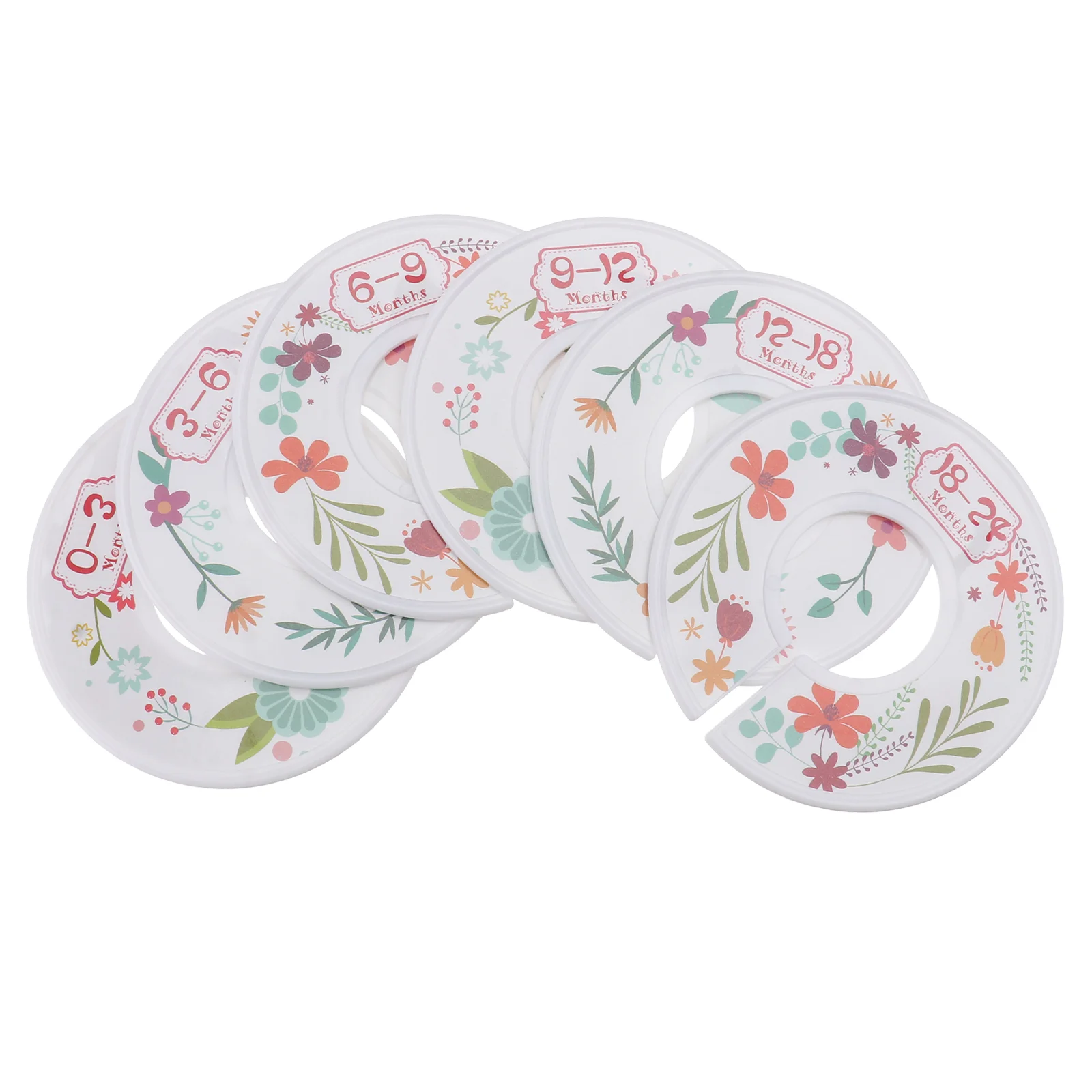 

6pcs Closet Size Dividers Toddler Clothing Size Age Dividers Organizer Nursery Infant Clothes Age Size Hanger For Toddler