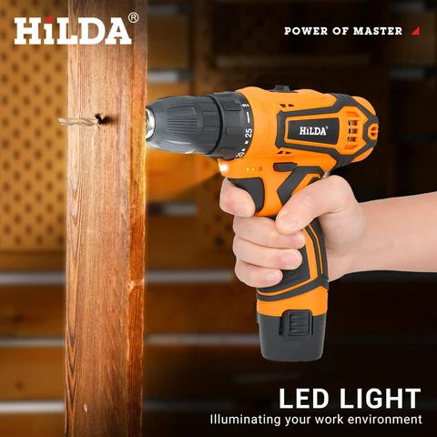 HILDA Беспроводная электродрель 12/16,8 В