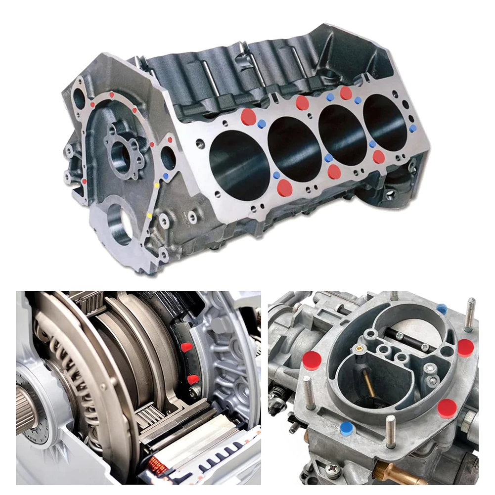 125 шт. набор конических заглушек из силикона и резины для закрытия отверстий во