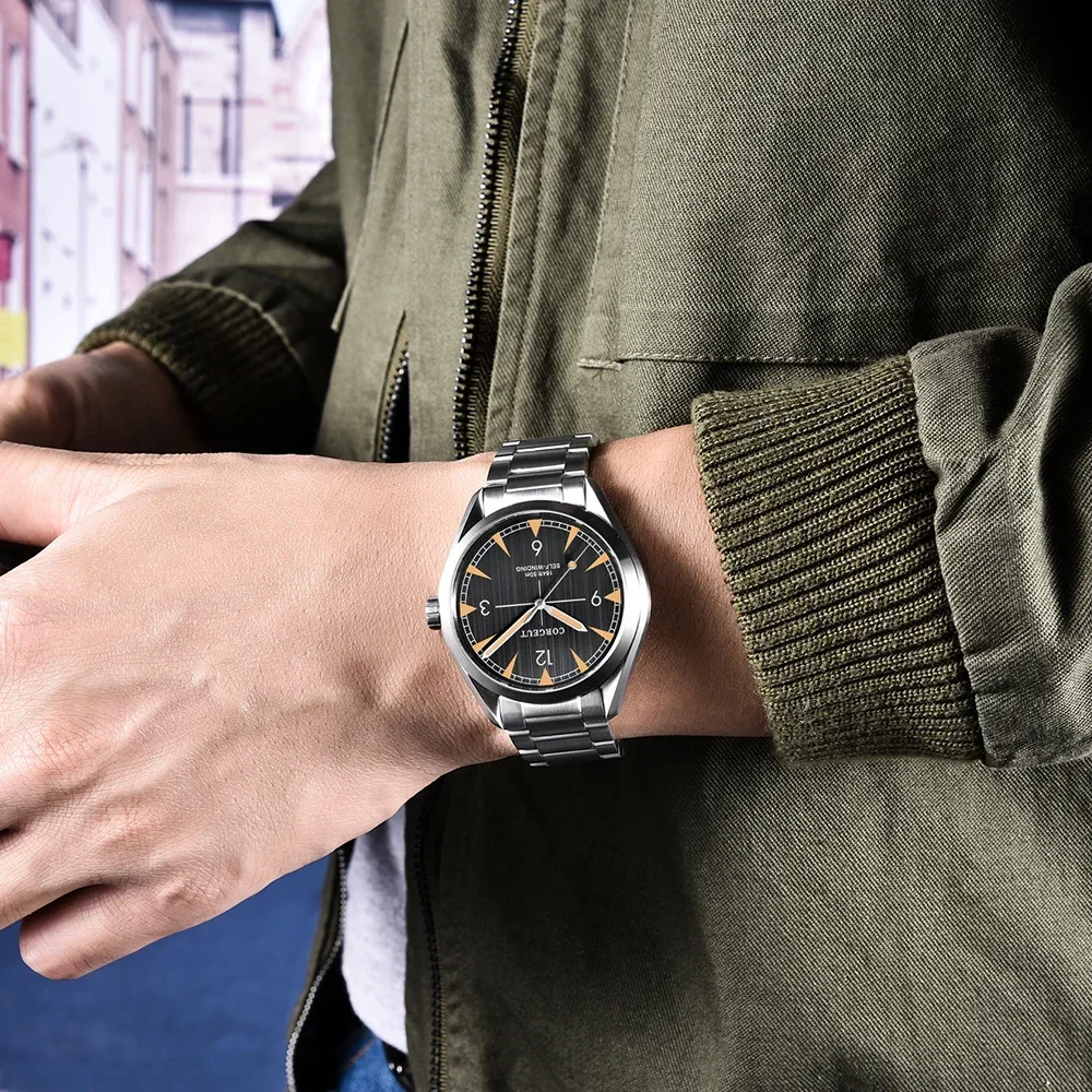 Механические наручные часы с сапфировым стеклом