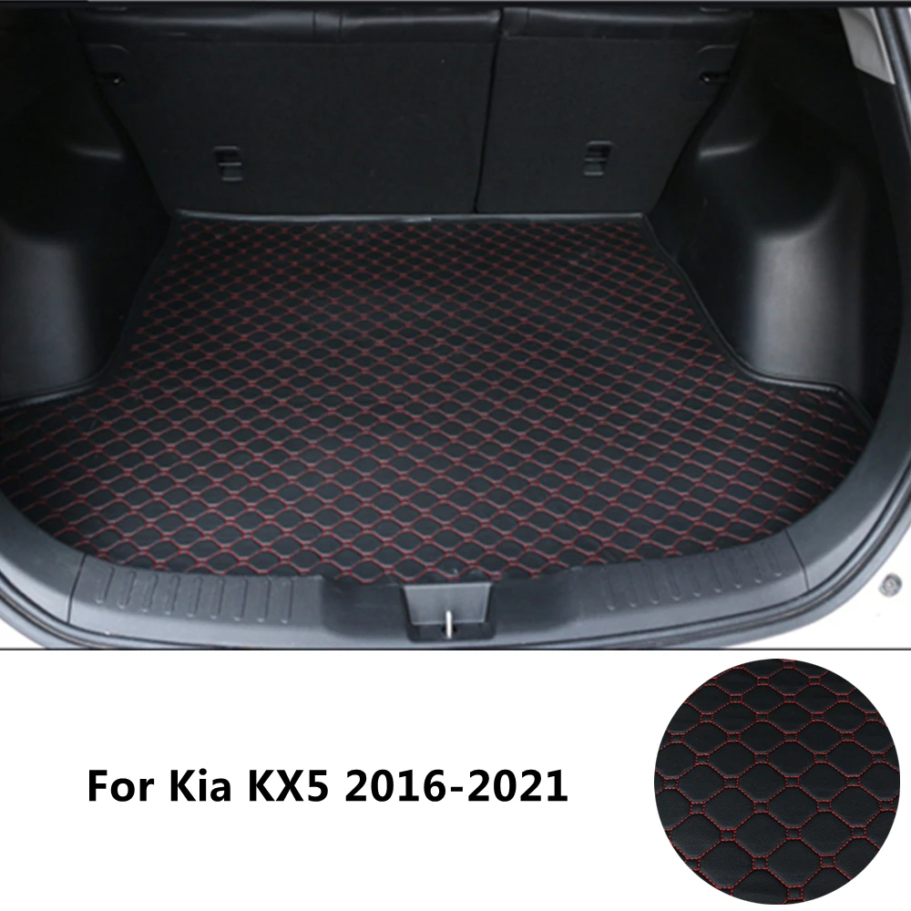 

SJ Custom Waterproof Car Trunk Mat AUTO Tail Boot Tray Liner Cargo Carpet Pad Protector Fit For KIA KX5 2016-17-18-19-2020-2021