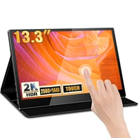 13 3 touch screen 2k 25601440 hdr portable monitor ips ultra thin gaming second display for laptop ps5 4 x box samsung xiaomi