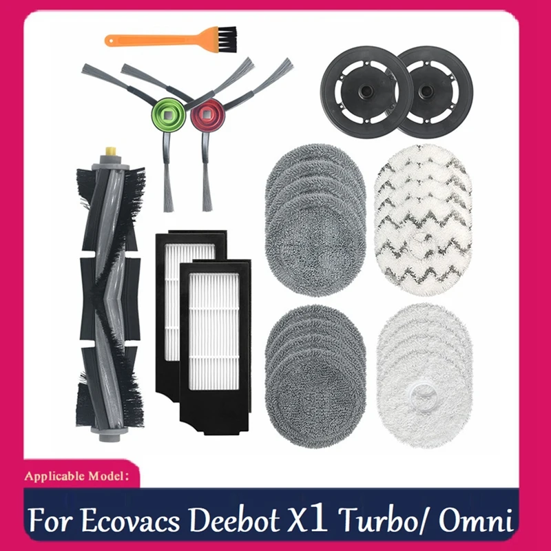 

24 шт., набор аксессуаров для робота-пылесоса Ecovacs Deebot X1 Turbo/ Omni