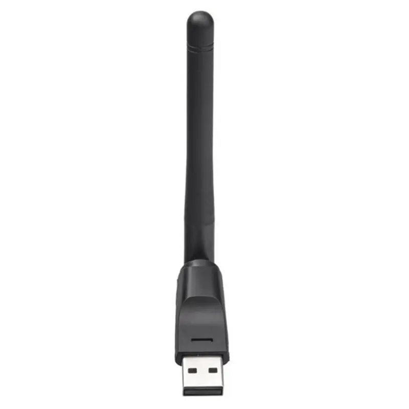 Фото Эффективный USB Wi-Fi адаптер 150 Мбит/с с чипом MT7601, 2,4 ГГц, поворотная антенна USB 2.0 для спутникового ресивера №2