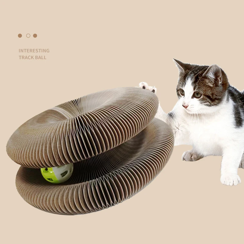 

Волшебный орган, кошачий Когтеточка, игрушка для кошек с колокольчиком, кошачий Когтеточка, рама для лазания, Круглый гофрированный кошачий...