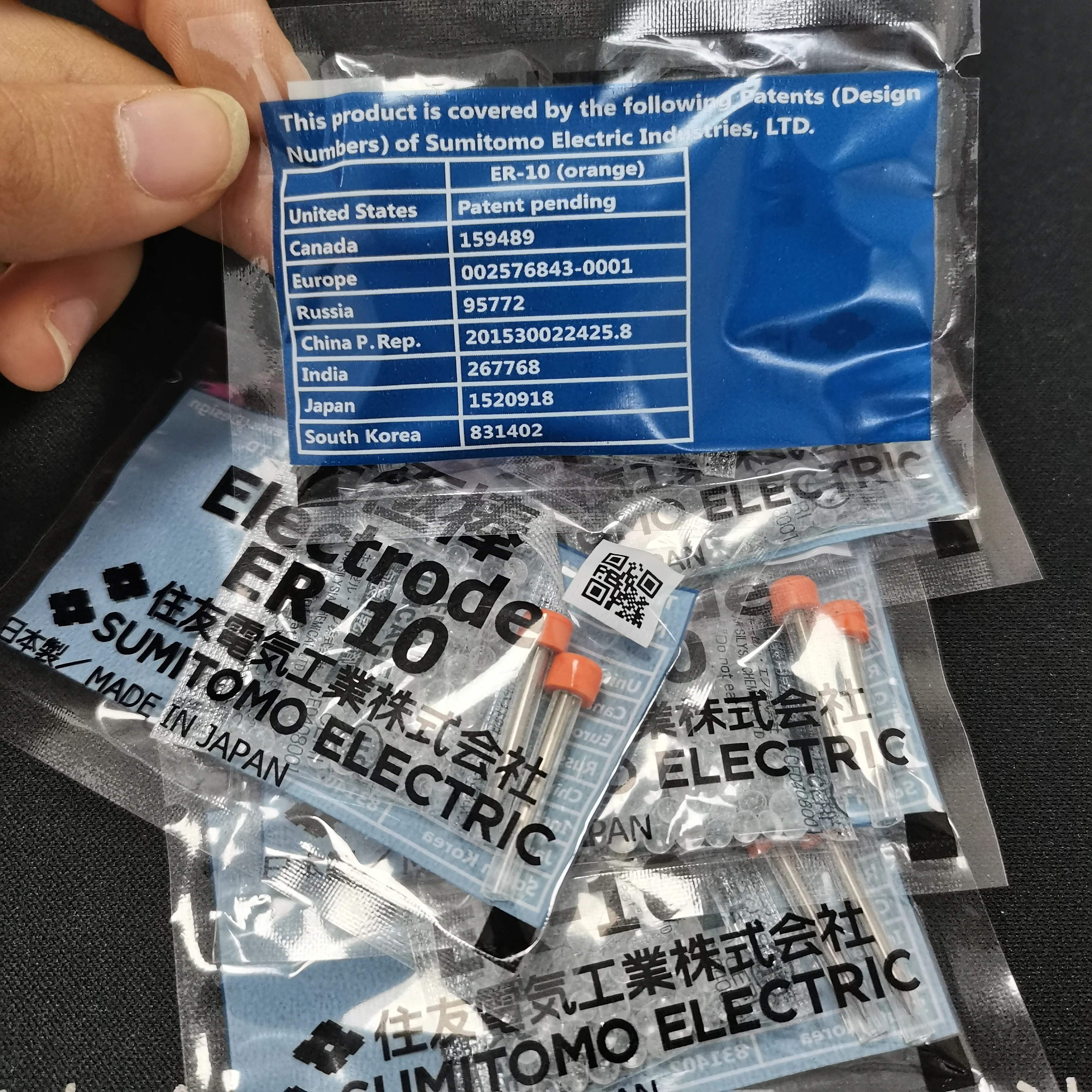 5 pairsER-10 Electrode Sumitomo T-39 Type-66 T-81C 82C Z1C 71C TYPE-81M12 T-400/600CFiberFusionSplicerWeldingElectrodesRod ER-10