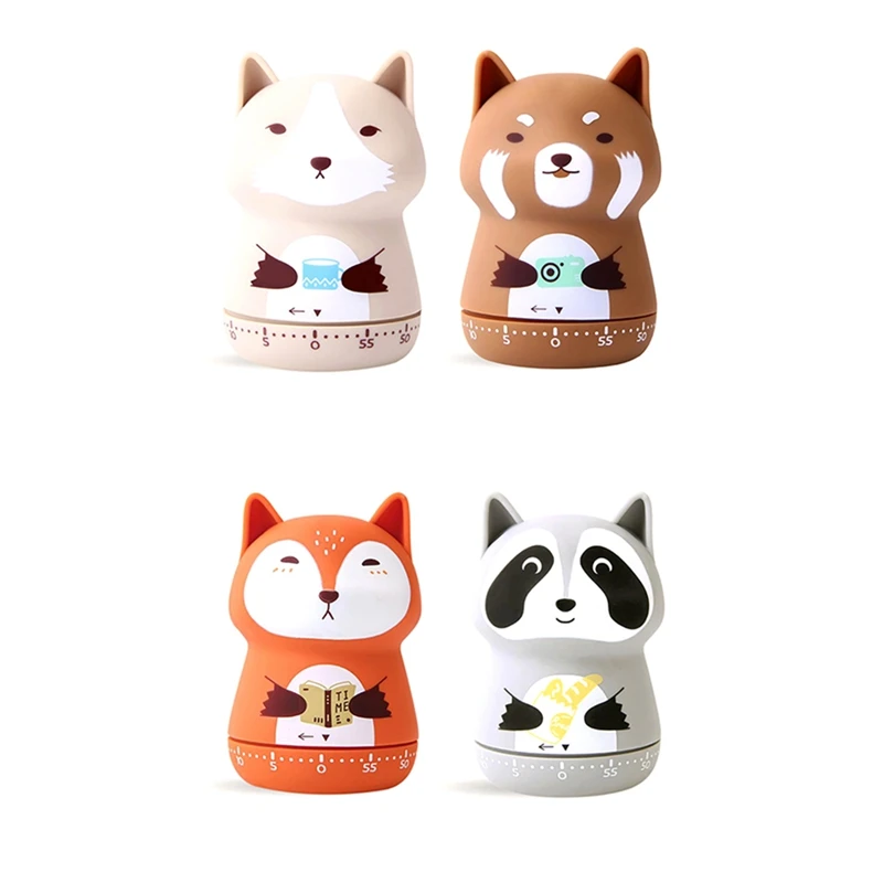 

2 Pack Cute Kitchen Timer,Mechanical Timer For Kids, 60 Minute Animal Timer For Cooking/Reading/Do Sports